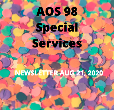 Special Services Newsletter Aug 21, 2020