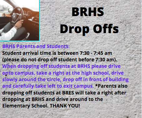 BRHS A.M. Drop Off Procedures
