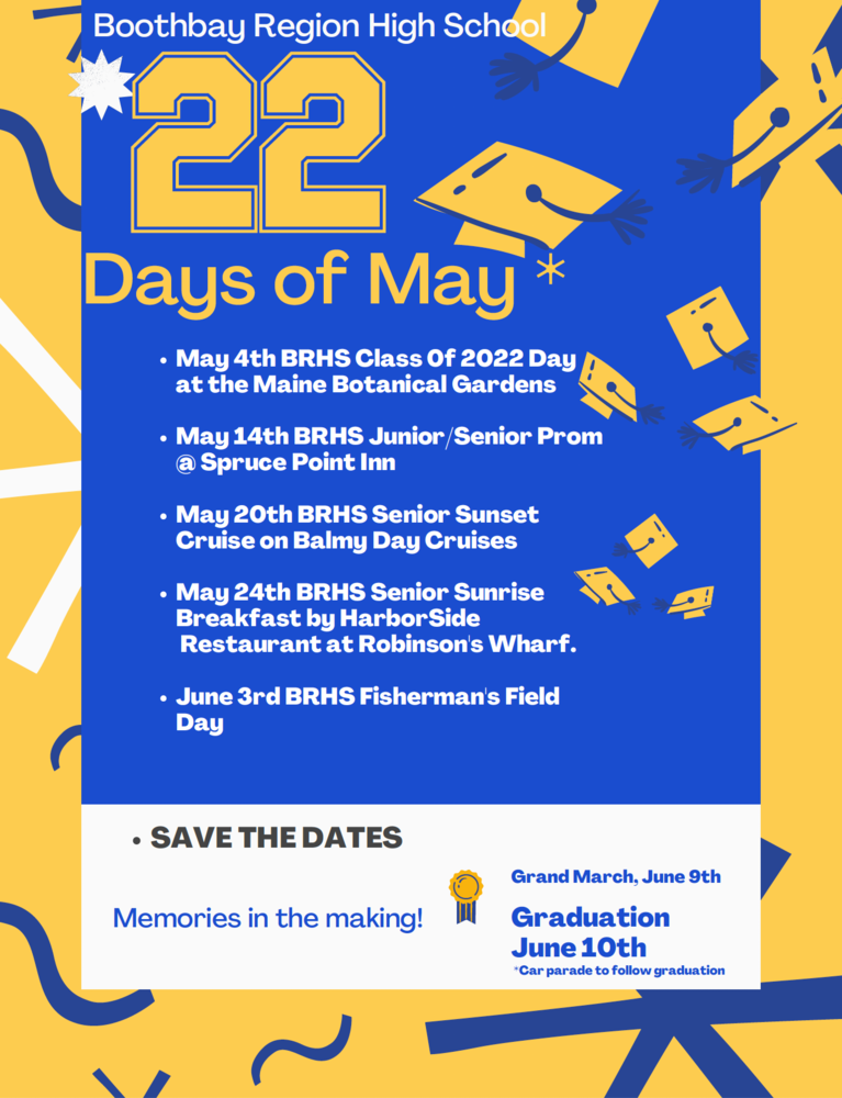 Class of 2022 : Save the Dates