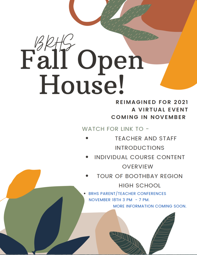 BRHS Fall Open House