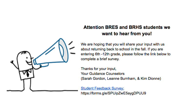 BRHS Students: We want to Hear From You!