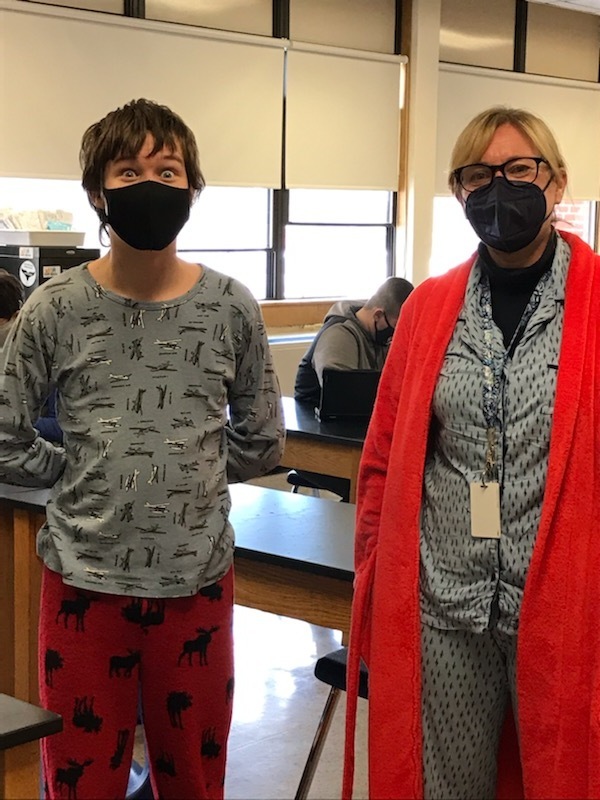 Showing BRHS School Spirit - PJ Style!