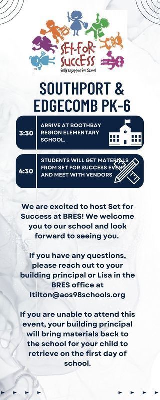 This year's Set for Success event will be held at BRES