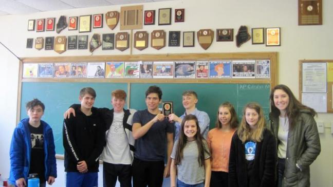 Seahawk math team adds trophy