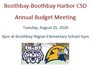 Boothbay-Boothbay Harbor CSD Annual Budget Meeting